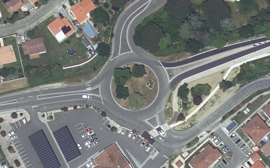 Vue aérienne du Rond-Point de Méditerranée