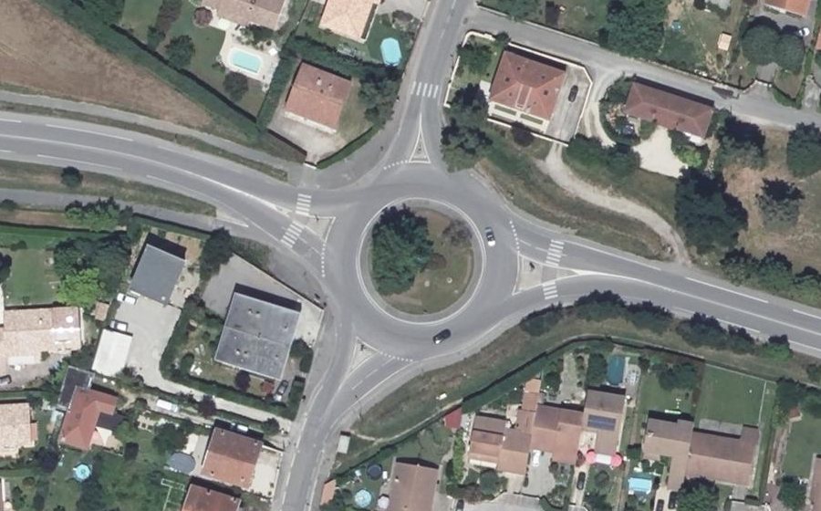 Vue aérienne du Giratoire n°6
