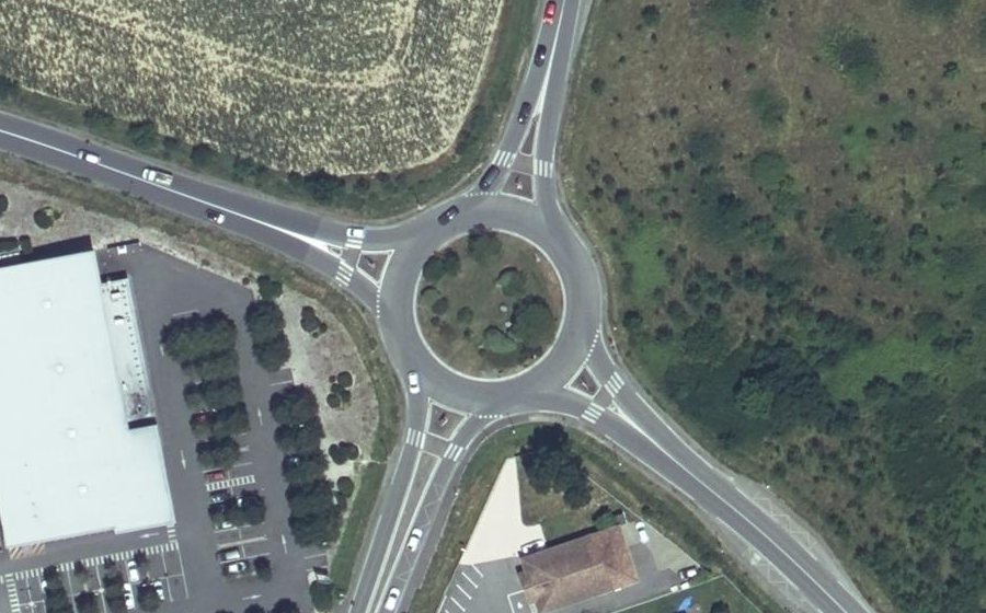 Vue aérienne du Route de Bessières