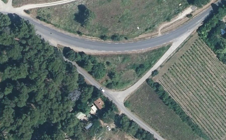 Vue aérienne du Route de Saint-Géniès des Mourgues