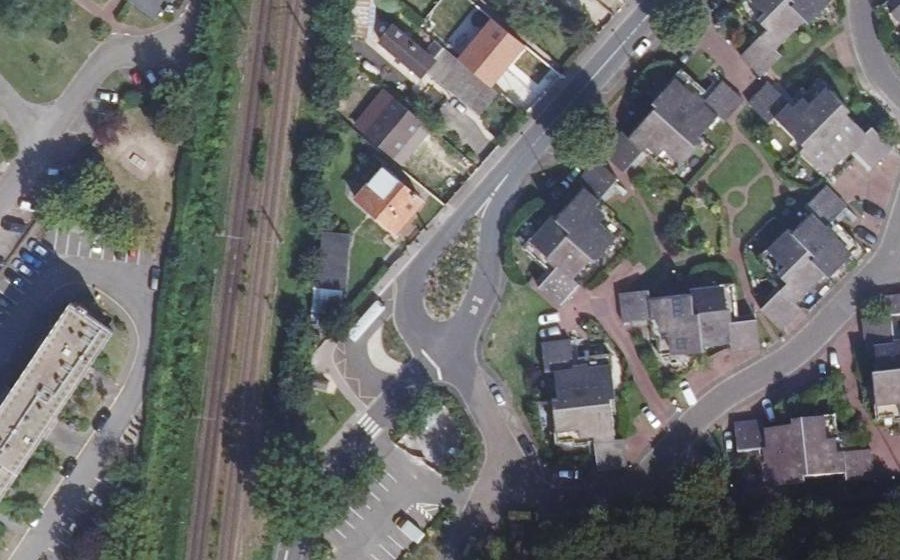 Vue aérienne du Rue Rémont