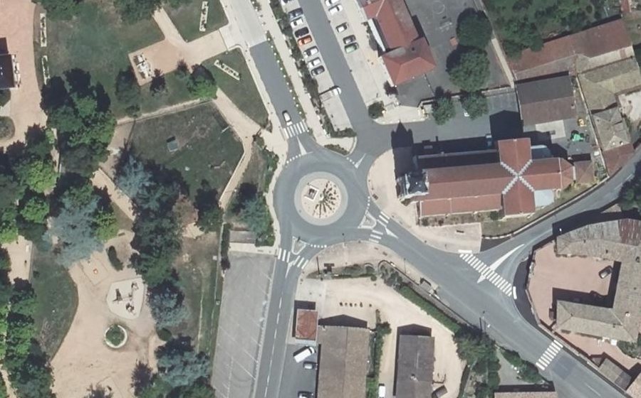 Vue aérienne du Rue Baudelaire