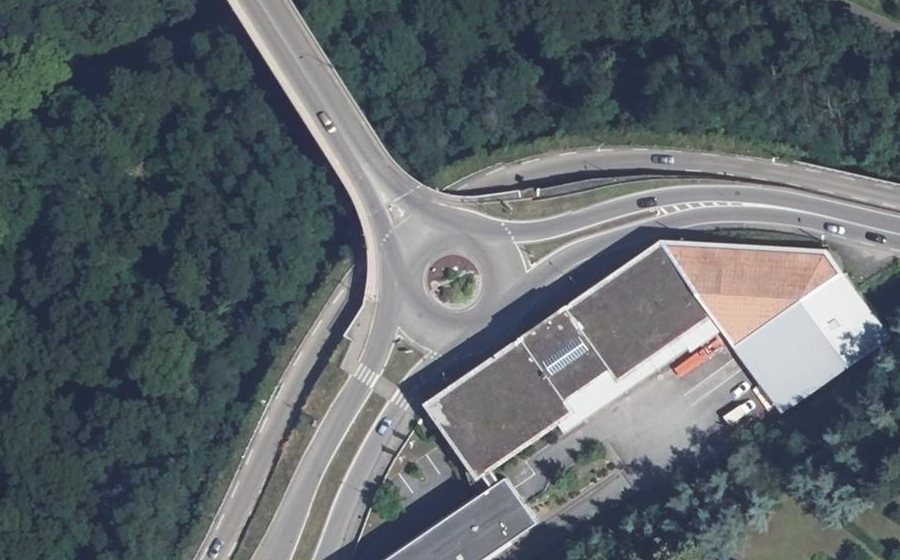 Vue aérienne du Rond-Point Charles de Gaulle