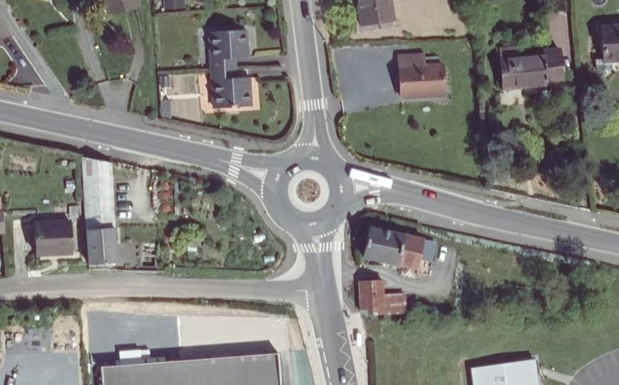 Vue aérienne du Route de Périers