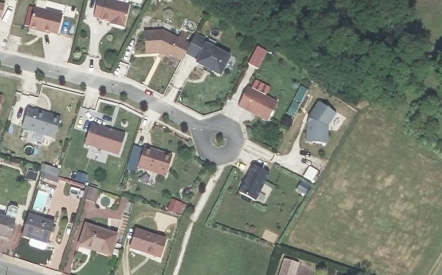 Vue aérienne du Rue de la Fontaine