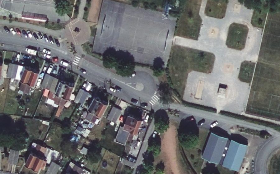 Vue aérienne du Rue du Calvaire