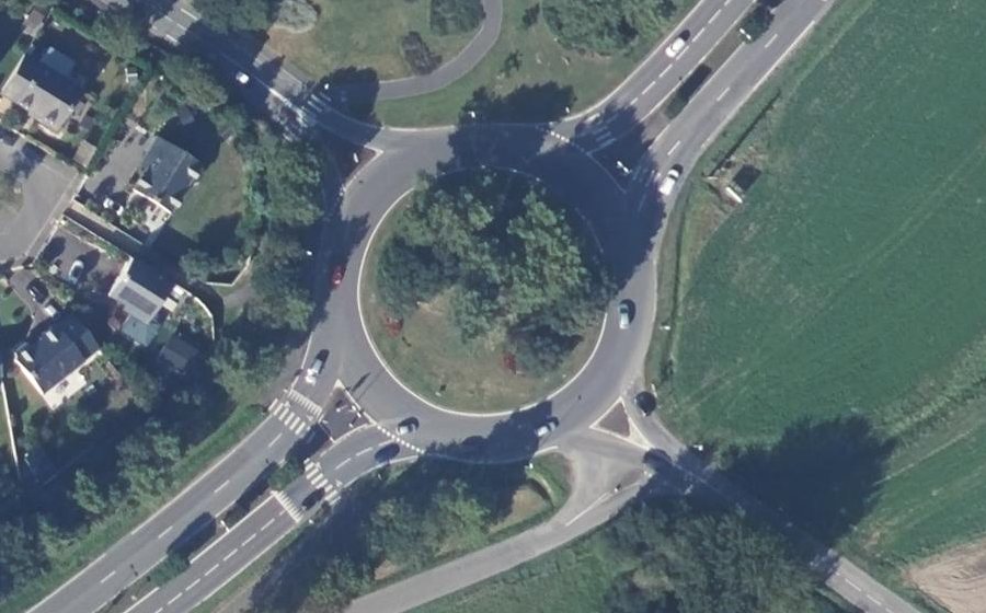 Vue aérienne du Rond-Point de la Libération