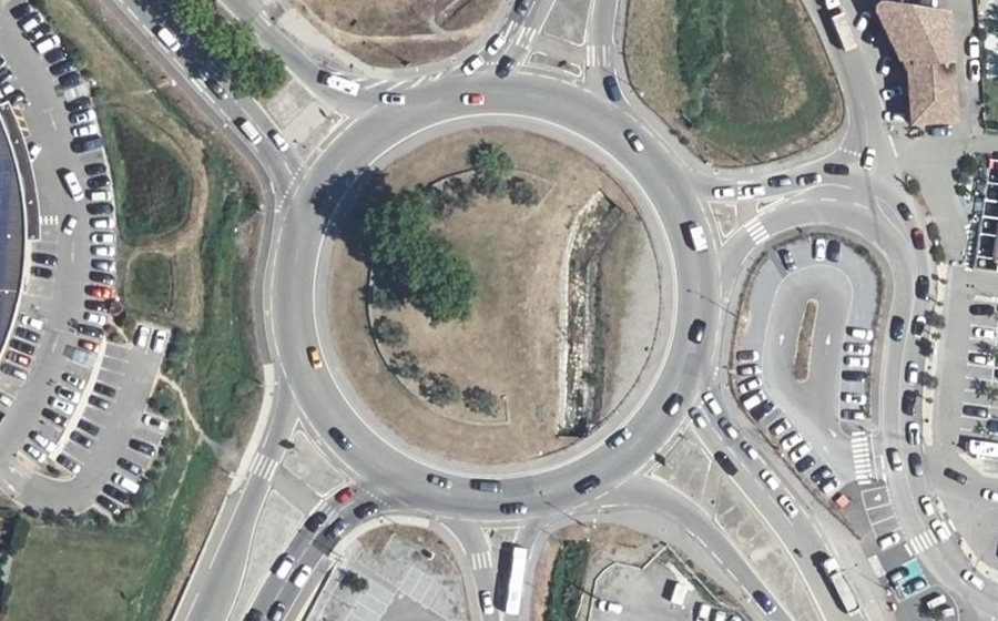 Vue aérienne du Route de Montélimar