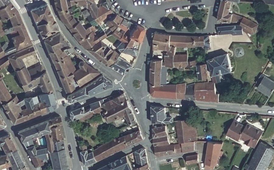 Vue aérienne du Place Gabatum