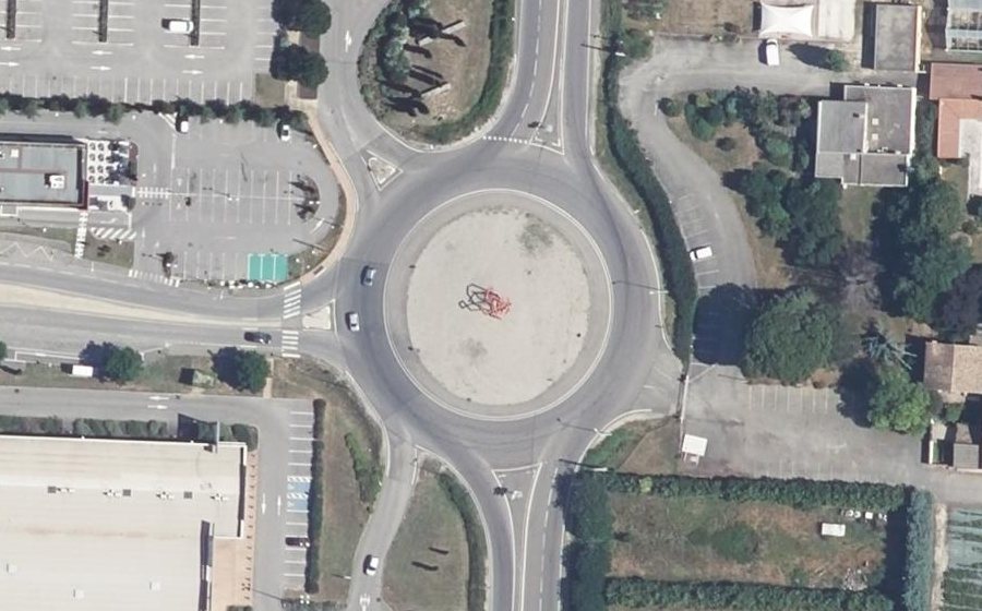 Vue aérienne du Rond-Point de Provence