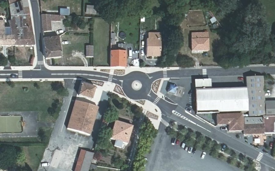 Vue aérienne du Rue du Général Leclerc