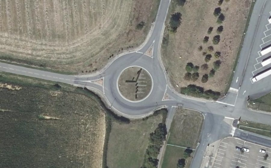 Vue aérienne du Rond-Point de Lecco