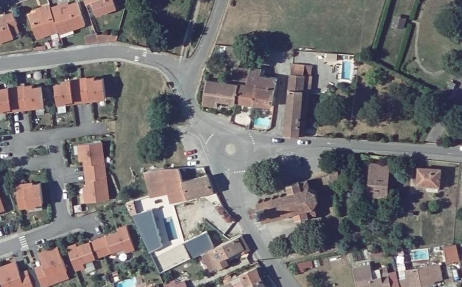 Vue aérienne du Place de l'Église