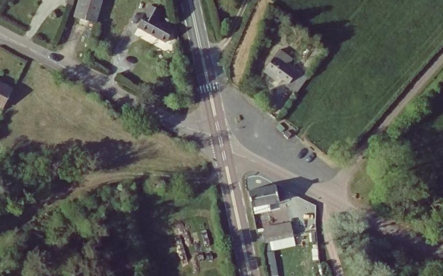 Vue aérienne du Route de Coutances