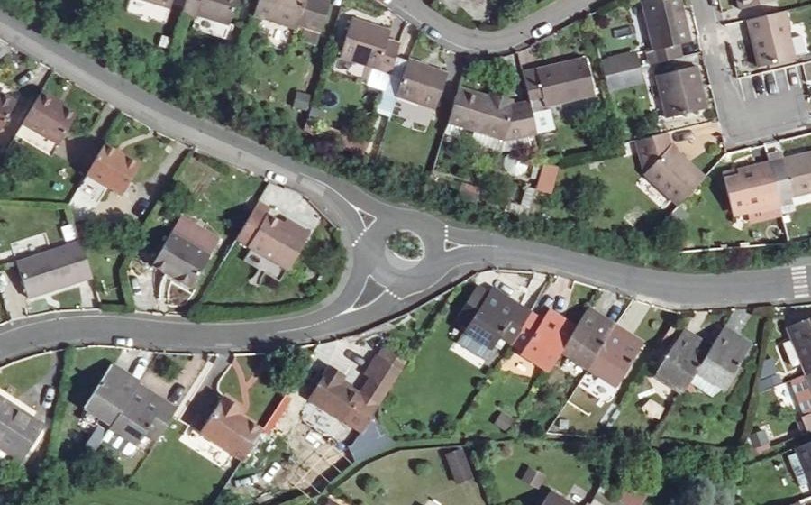 Vue aérienne du Rue de l'Avenir