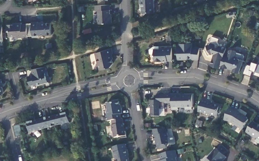 Vue aérienne du Rue François Mitterrand