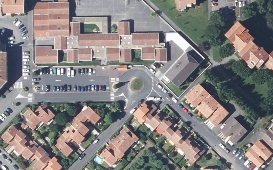 Vue aérienne du Rue Mendi Alde