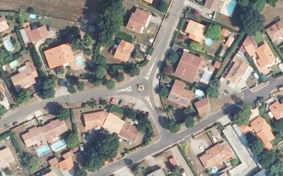 Vue aérienne du Allée des Pountrots