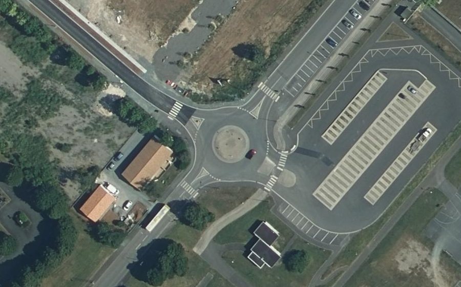 Vue aérienne du Avenue du Président Georges Pompidou