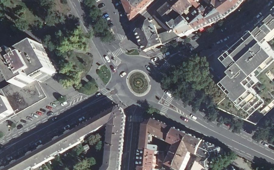 Vue aérienne du Porte du Miroir