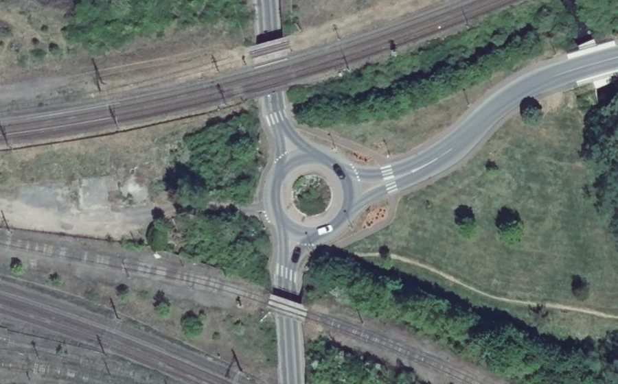 Vue aérienne du Avenue Lafayette
