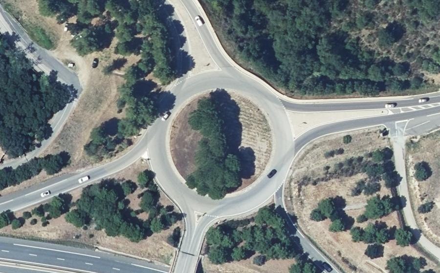 Vue aérienne du Rond-point anonyme n°15083345