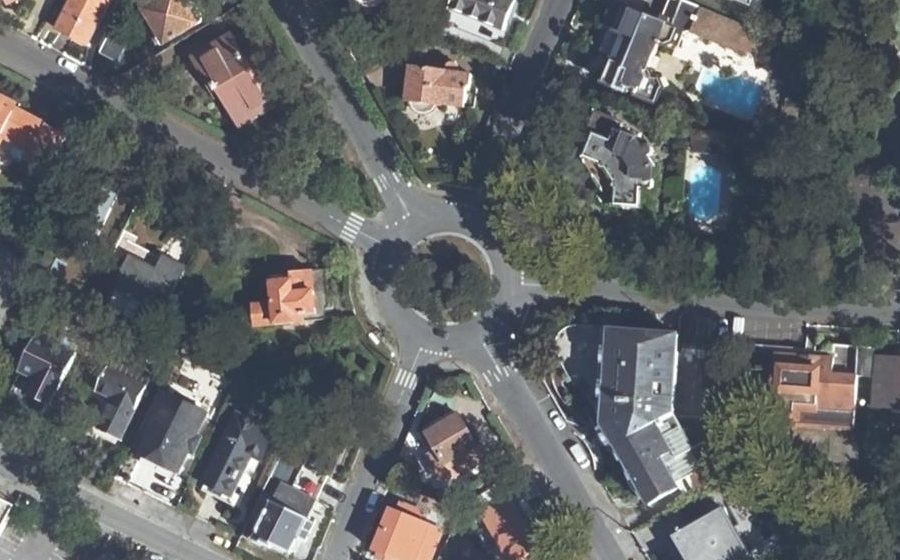 Vue aérienne du Rond-Point de Rennes
