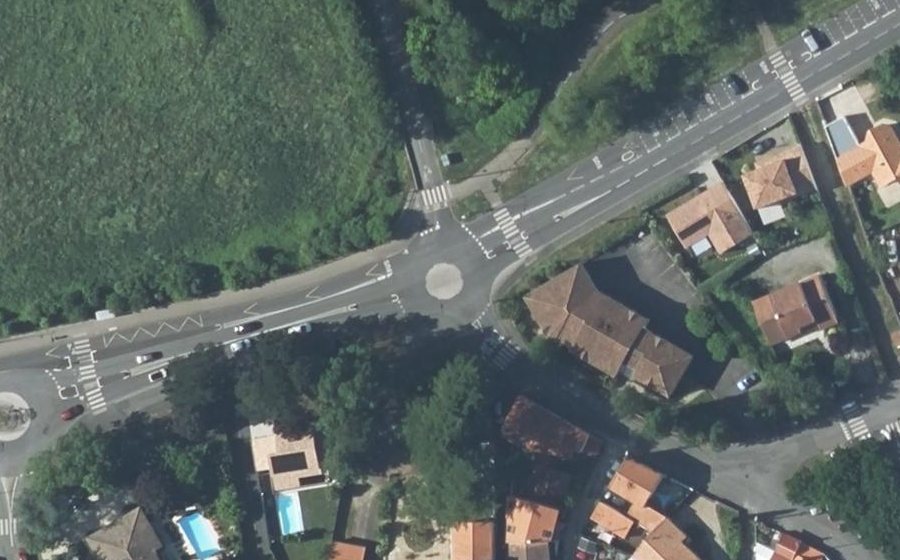 Vue aérienne du Rue du Grignon