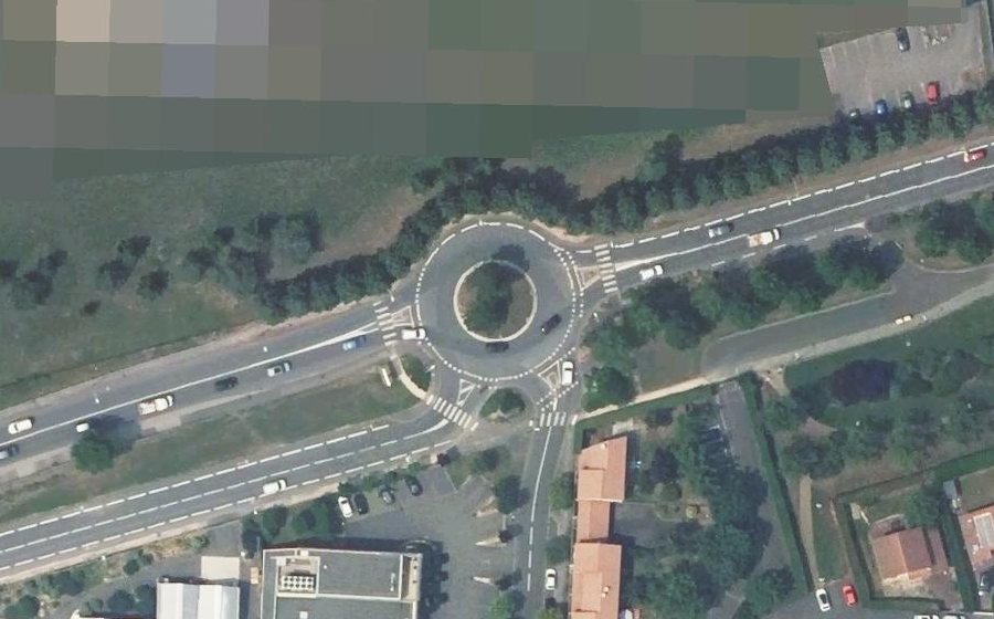 Vue aérienne du Boulevard Burdeau