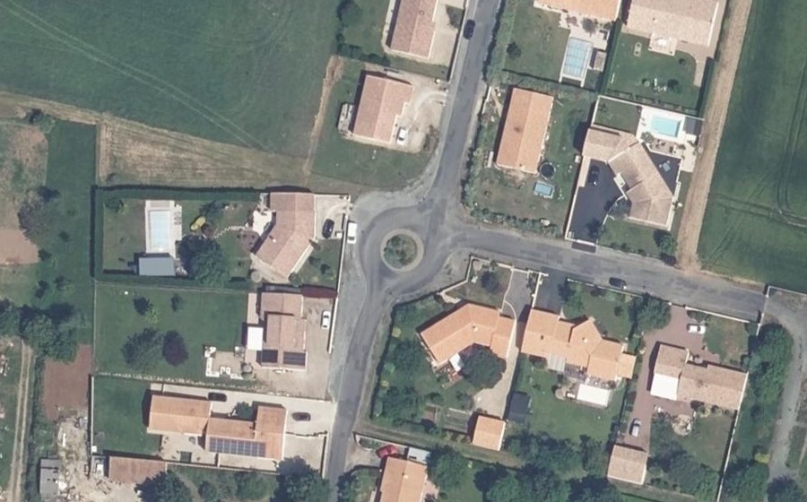 Vue aérienne du Rue du Gas