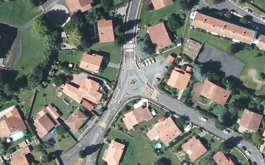 Vue aérienne du Rue Delbarre