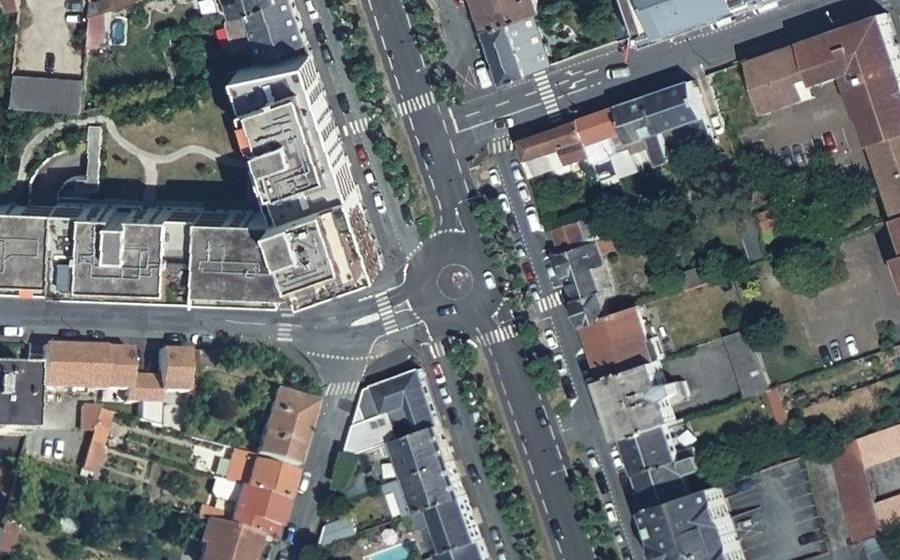 Vue aérienne du Boulevard Aristide Briand