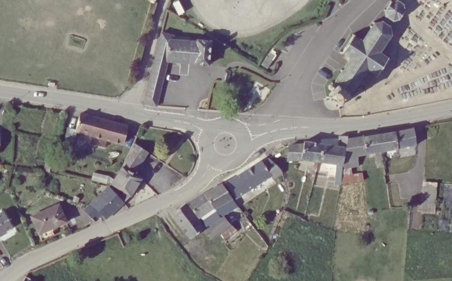 Vue aérienne du Route du Logis