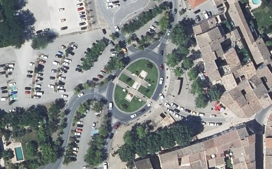 Vue aérienne du Rond-Point de la Libération