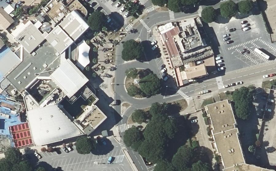 Vue aérienne du Rond-Point de la Cavidoule