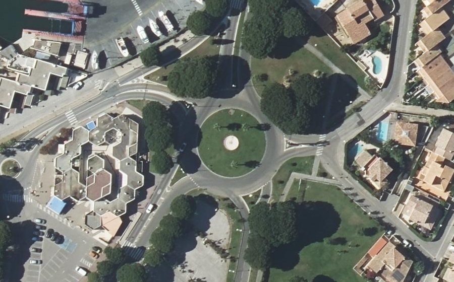 Vue aérienne du Rond-Point du Trident