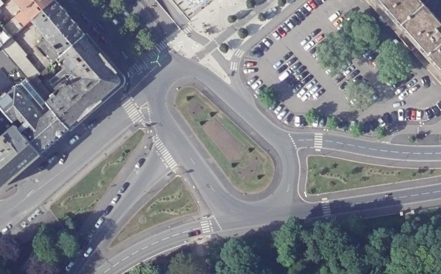 Vue aérienne du Place de la République