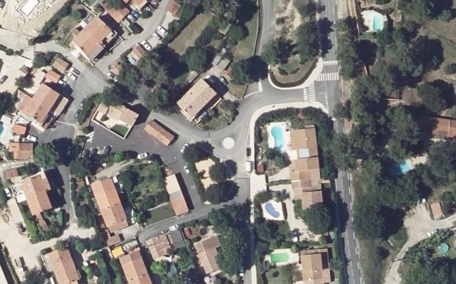 Vue aérienne du Ancien Chemin de Gréasque