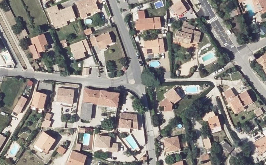 Vue aérienne du Ancien Chemin de Gréasque
