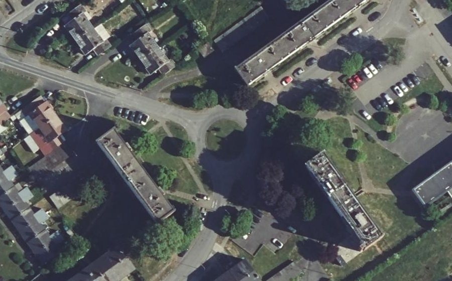 Vue aérienne du Avenue des Lilas