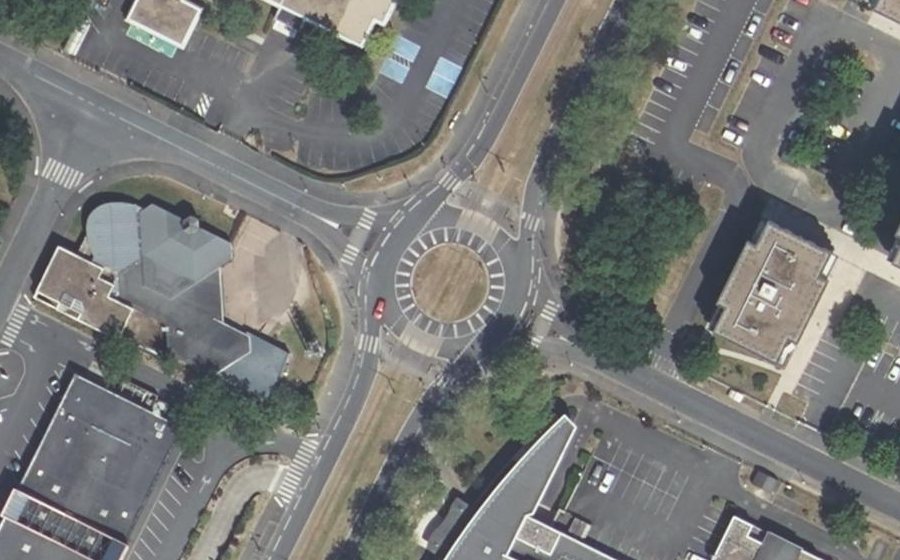 Vue aérienne du Avenue de Bolière