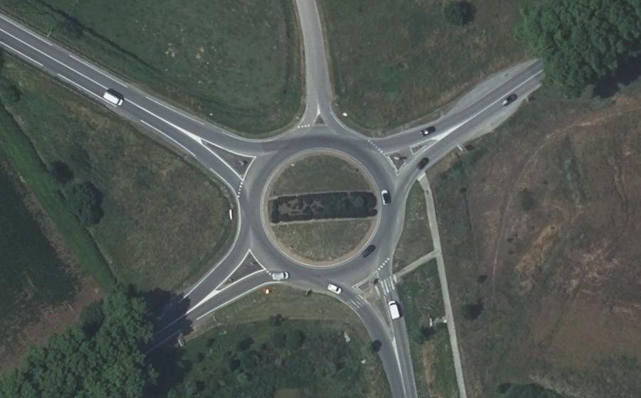 Vue aérienne du Rond-point anonyme n°152017822