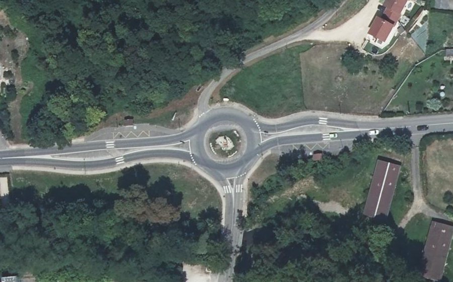Vue aérienne du Avenue du Stade