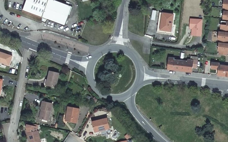 Vue aérienne du Rue de l'Europe