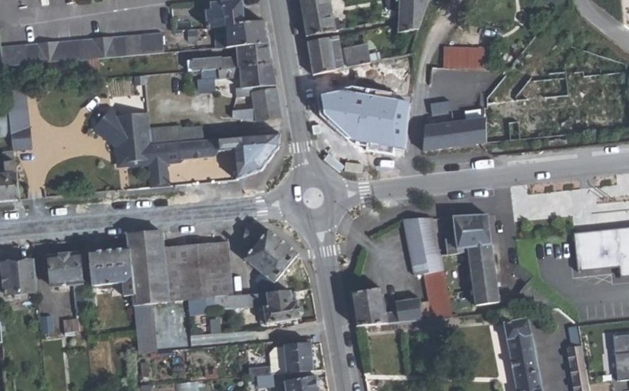 Vue aérienne du Place de la Gare