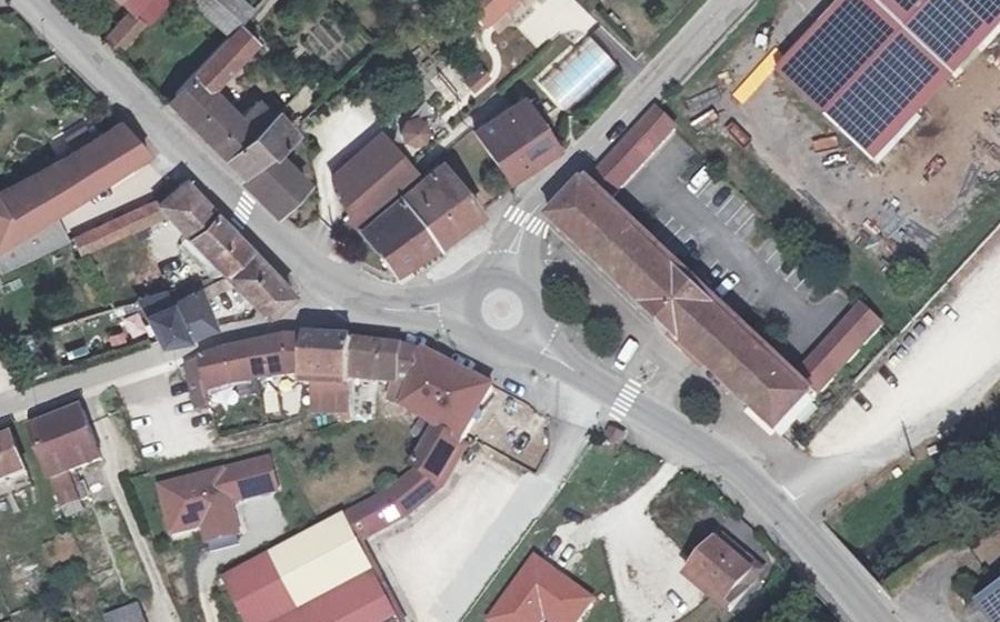 Vue aérienne du Place de la Guinguette
