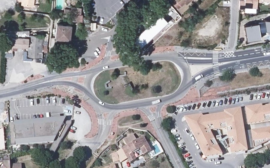 Vue aérienne du Route de Nîmes