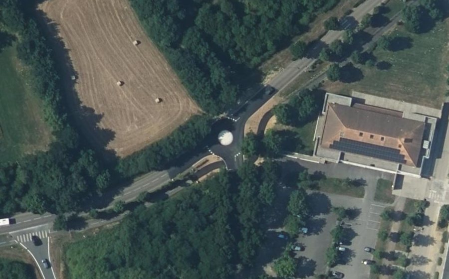 Vue aérienne du Avenue des Sports