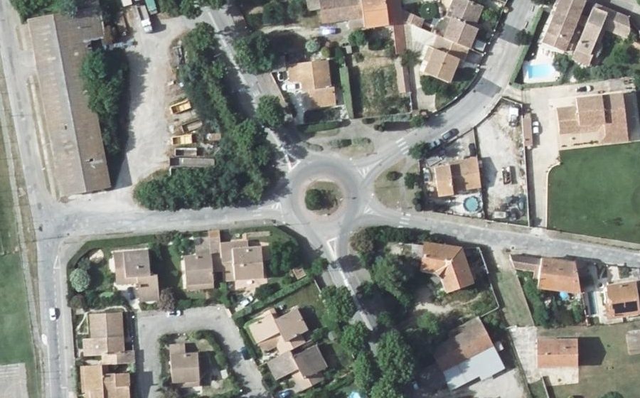 Vue aérienne du Rond-Point Roger Reboul