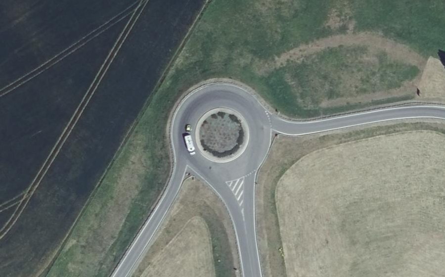 Vue aérienne du Rond-point anonyme n°15257402